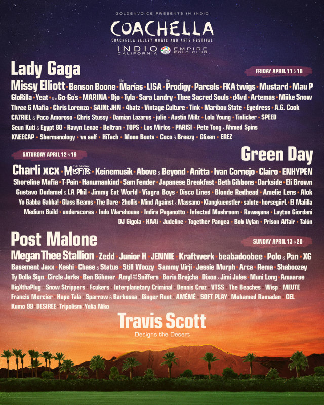 Zedd, Kraftwerk, Charli Xcx And More To Play Coachella 2025