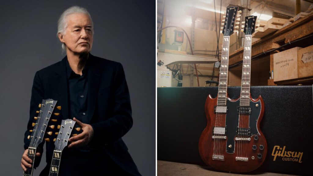 Jimmy Page And Gibson Unveil 1969 Eds 1275 Doubleneck Vos Guitar